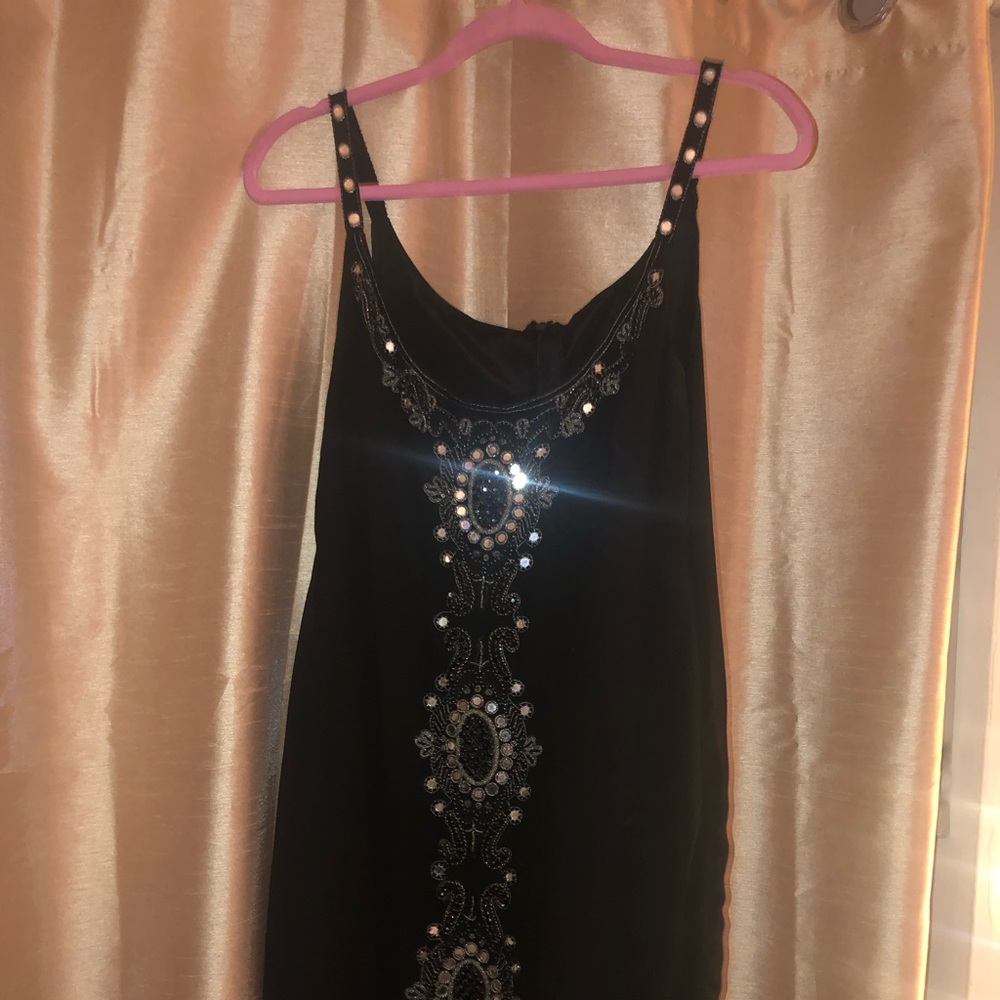 Black beaded designer dress